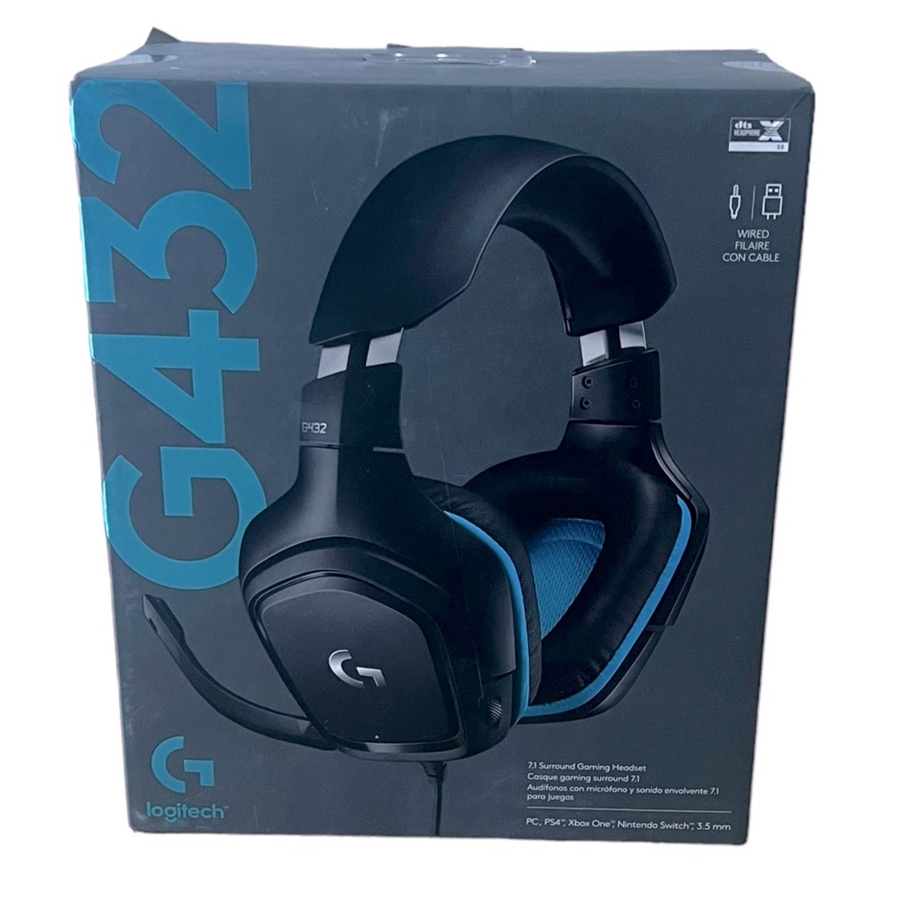 Logitech G432 Gaming Headset with Microphone - Black BNIB WIRED headset